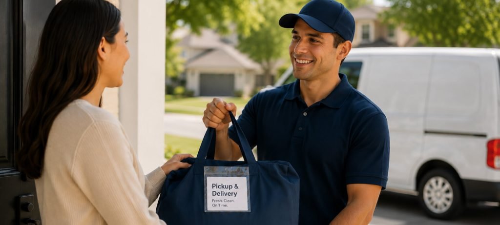 Why Pickup & Delivery Laundry Services Save You Time